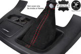 RED STITCHING REAL SUEDE  MANUAL GEAR GAITER FOR KIA SEDONA 2007-2011 CUSTOM NEW