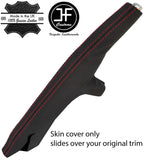 RED STITCH REAL NAPPA LEATHER HANDBRAKE GAITER FITS AUDI A4 B7 2004-2008