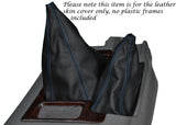 BLUE STITCH LEATHER GEAR GAITER SHIFT BOOT FITS NISSAN PATROL Y61 1998-2013