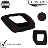 RED STITCH LEATHER AUTO DCT GEAR SURROUND+BEZEL+FRAMES FOR BMW X1 E84 12-14