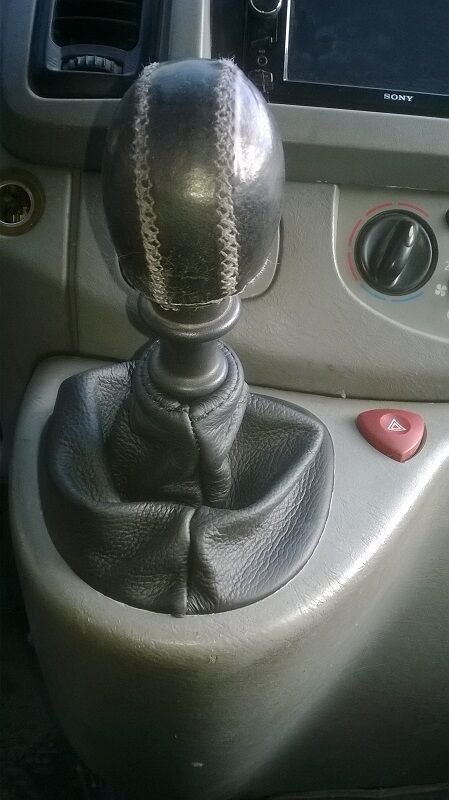 FITS VIVARO PRIMASTAR TRAFFIC 2001-2014 GEAR SHIFT GAITER LEATHER CUSTOM NEW