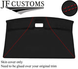 RED STITCH ROOF LINING HEADLINING LUXE SUEDE SKIN COVER FITS VW T4 TRANSPORTER