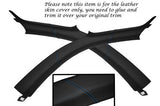 BLUE STITCH FITS AUDI TT MK1 COUPE 98-06 2X WINDSCREEN PILLAR LEATHER COVERS