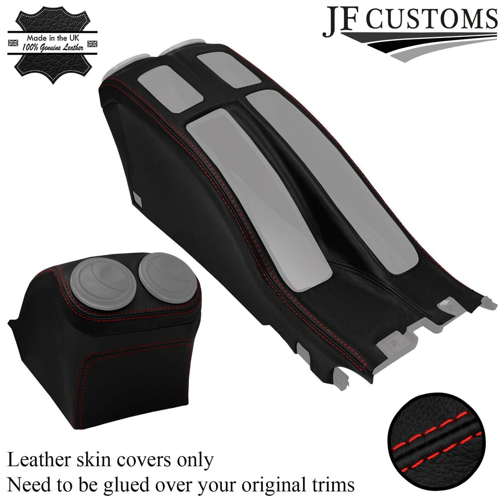RED STITCH CENTRE CONSOLE TRIM LEATHER COVER FITS ALFA ROMEO 156 98-03