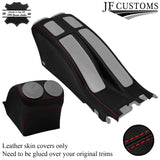 RED STITCH CENTRE CONSOLE TRIM LEATHER COVER FITS ALFA ROMEO 156 98-03