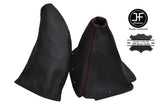 RED STITCHING FITS MAZDA MIATA MX5 1998-2005 LEATHER GEAR&HANDBRAKE LEATHER