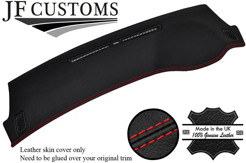 RED STITCH TOP DASH LEATHER COVER FOR MITSUBISHI LANCER EVO 7 8 9 STYLE 2
