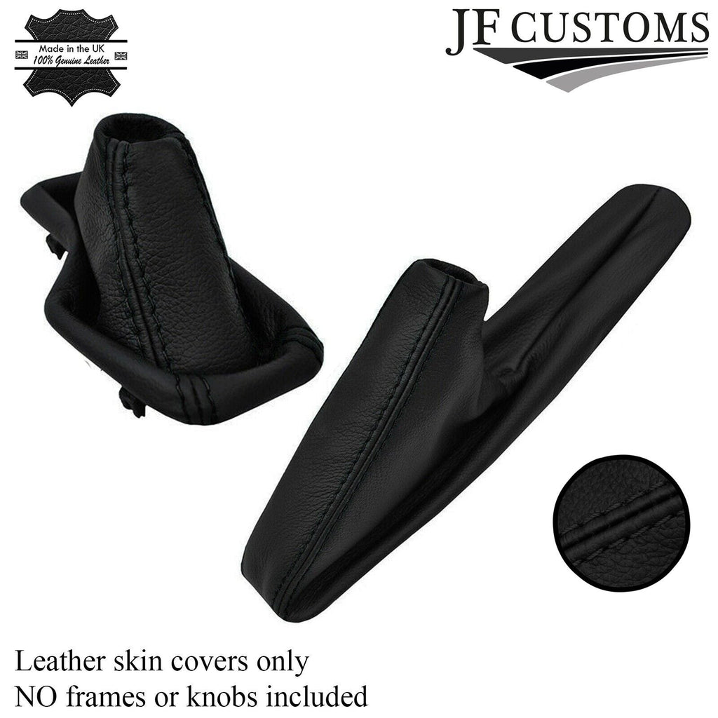 BLACK STITCH LEATHER AUTOMATIC GEAR & HANDBRAKE GAITER SET FOR BMW Z3 CUSTOM NEW