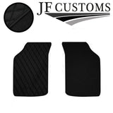 BLACK DIAMOND STITCH VINYL 4XTAILORED FLOOR CARPET FOR GOLF MK2 74-83 JF 1