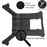 D RED STITCH LUXE SUEDE HEADLINER SUN ROOF COVER FOR BMW E30 81-92 SALOON