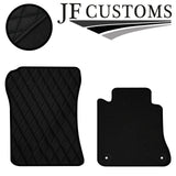 BLACK DIAMOND STITCH VINYL 4XTAILORED FLOOR CARPET FOR MERCEDES CLK 03-10 JF1
