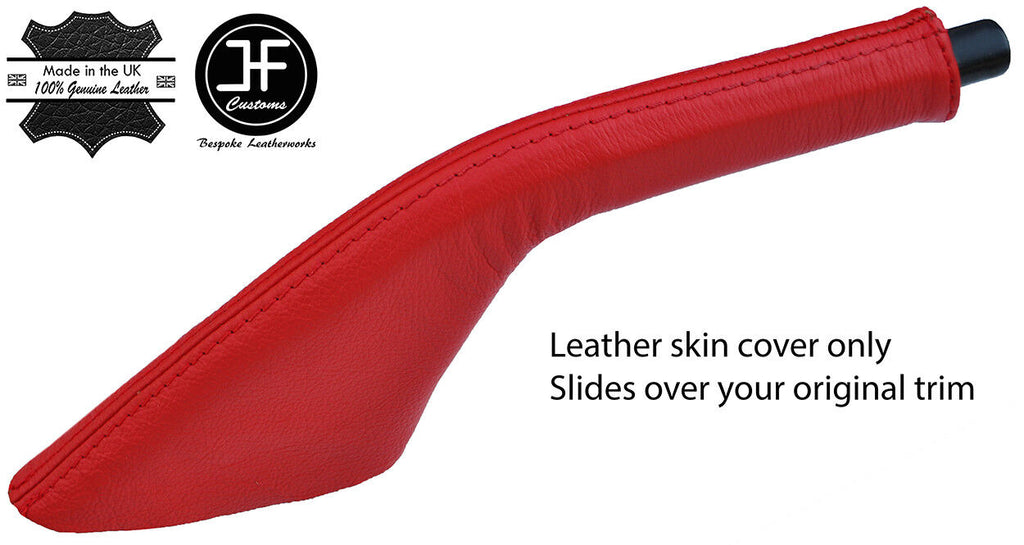 RED TOP GRAIN LEATHER HANDBRAKE GAITER FOR PORSCHE 924 944 968 1975-1995