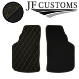 YELLOW DIAMOND STITCH VINYL 4XTAILORED FLOOR CARPET FOR GOLF MK1 74-83 JF 1