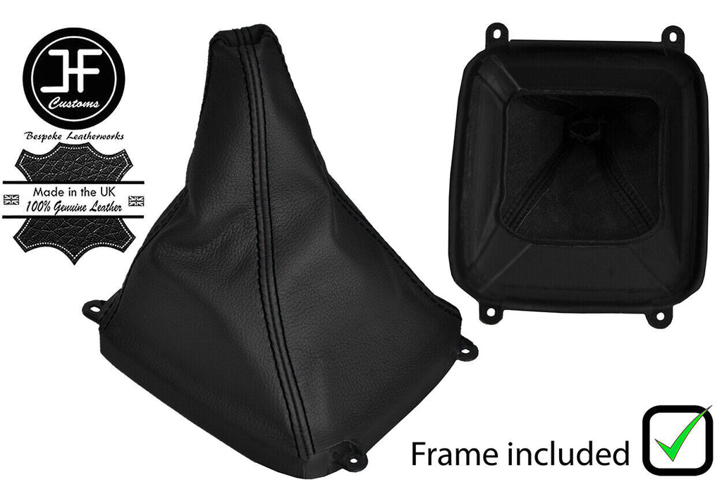 BLACK STITCH LEATHER MANUAL GEAR+PLASTIC FRAME FITS HONDA CRV CR-V 2002-2006