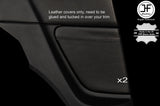 BLACK STITCH 2X REAR SIDE PANEL TRIM LEATHER COVERS FOR MAZDA RX8 03-12 STYLE 2