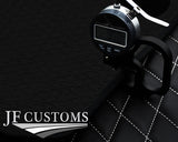 WHITE DIAMOND STITCH VINYL 4X TAILORED FLOOR CARPETS FOR LEXUS IS300 01-05 JF1