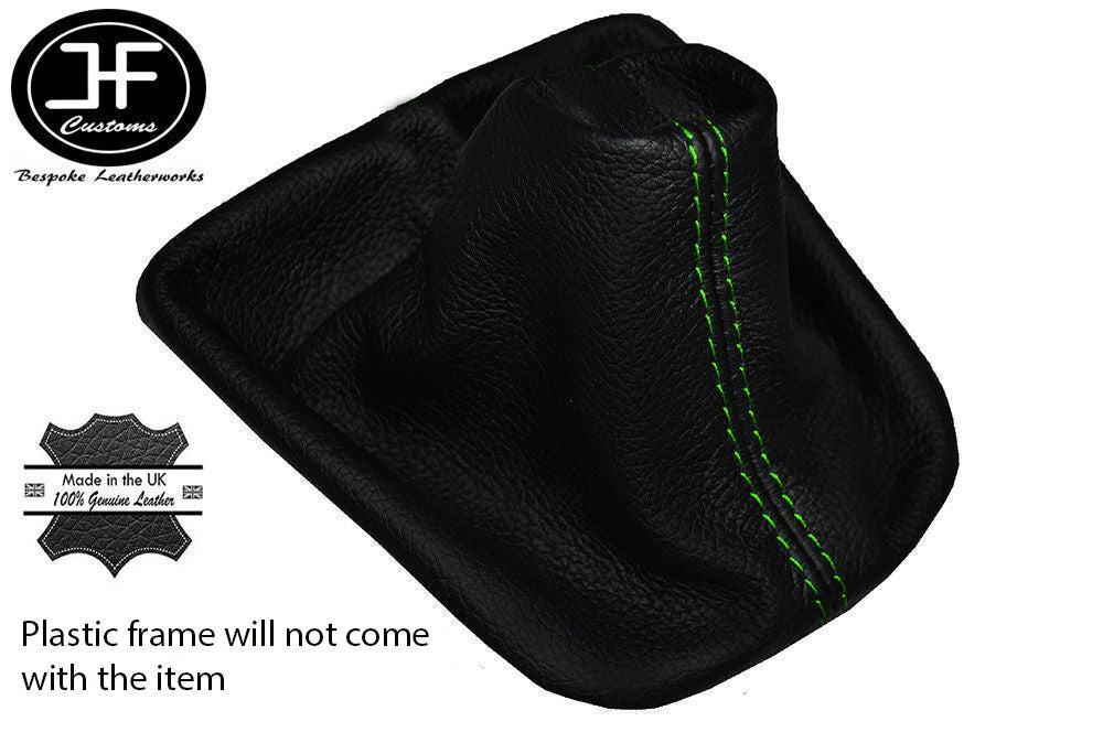 GREEN LEATHER FITS BMW E36 E46 SEDAN CONVERTIBLE COUPE ESTATE GEAR GAITER