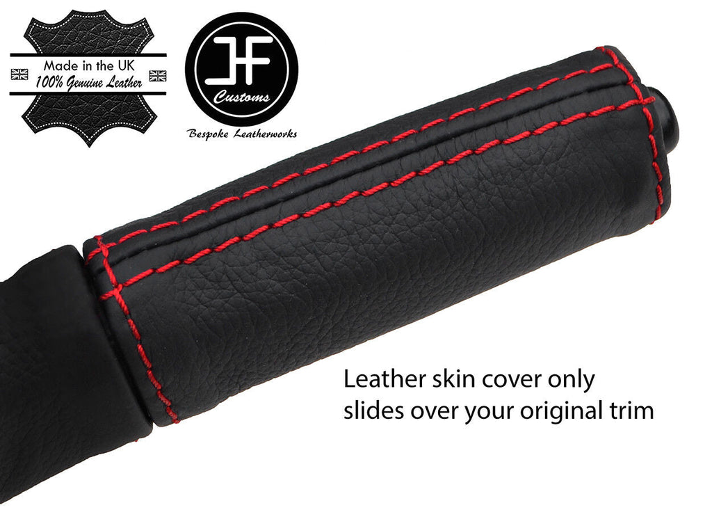 RED STITCH TOP GRAIN LEATHER HANDBRAKE HANDLE COVER FITS MAZDA RX7 FC3S 86-91
