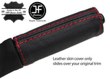 RED STITCH TOP GRAIN LEATHER HANDBRAKE HANDLE COVER FITS MAZDA RX7 FC3S 86-91
