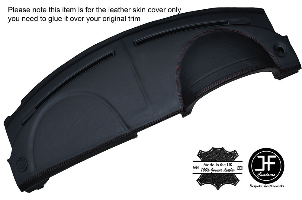 BLACK STITCHING TOP DASH DASHBOARD LEATHER COVER FITS CHRYSLER CROSSFIRE 03-08