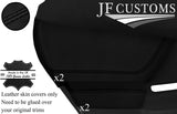 BLACK STITCH 2X REAR DOOR TRIM ARMREST COVERS FOR SUBARU IMPREZA WRX 01-04
