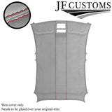 RED STITCH L GREY SUEDE ROOF HEADLINER COVER FOR ALFA ROMEO GIULIETTA 10-16