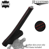 RED STITCH ITALIAN LEATHER HANDBRAKE COVER FITS VAUXHALL OPEL CORSA F 19-22