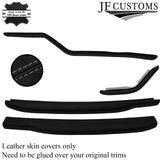 GREY STITCH 4X DASH PADS LEATHER COVERS FOR TRIUMPH SPITFIRE MK4 GT6 CUSTOM NEW