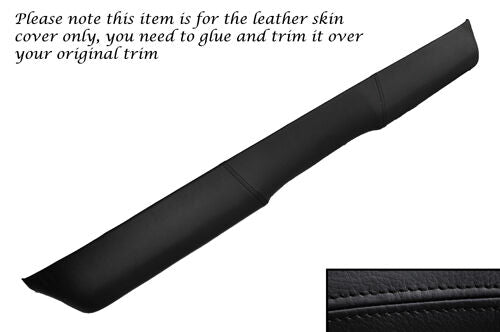 BLACK STITCH FITS FORD CORTINA MK2 TOP DASH DASHBOARD LEATHER SKIN COVER