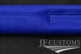 BLUE ITALIAN LEATHER 2X CAR KEY HOLDER PROTECTOR FITS AUDI TT MK1 1998-2006