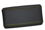 FITS ALFA ROMEO GT ARMREST LID COVER LEATHER YELLOW STITCH CUSTOM NEW MADE IN UK