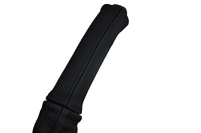 black stitch FITS VOLVO S60 00-06 LEATHER HANDBRAKE HANDLE COVER ONLY CUSTOM NEW