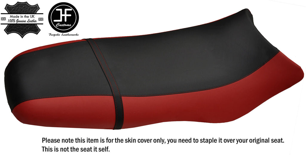 BLACK & DARK RED CUSTOM FITS SEA DOO GSX GS RFI 96-04 VINYL SEAT COVER + STRAP