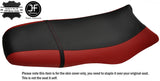 BLACK & DARK RED CUSTOM FITS SEA DOO GSX GS RFI 96-04 VINYL SEAT COVER + STRAP