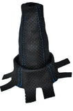 BLUE STITCH FITS HONDA CIVIC TYPE R MK8 2007-2013 PERFORATED LEATHER GAITER
