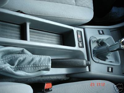 FITS BMW E46 MID GREY LEATHER GEAR HANDBRAKE GAITERS SET CUSTOM NEW MADE IN UK