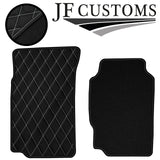WHITE DIAMOND STITCH VINYL 4X TAILORED FLOOR CARPETS FOR PEUGEOT 406  95-04 JF1