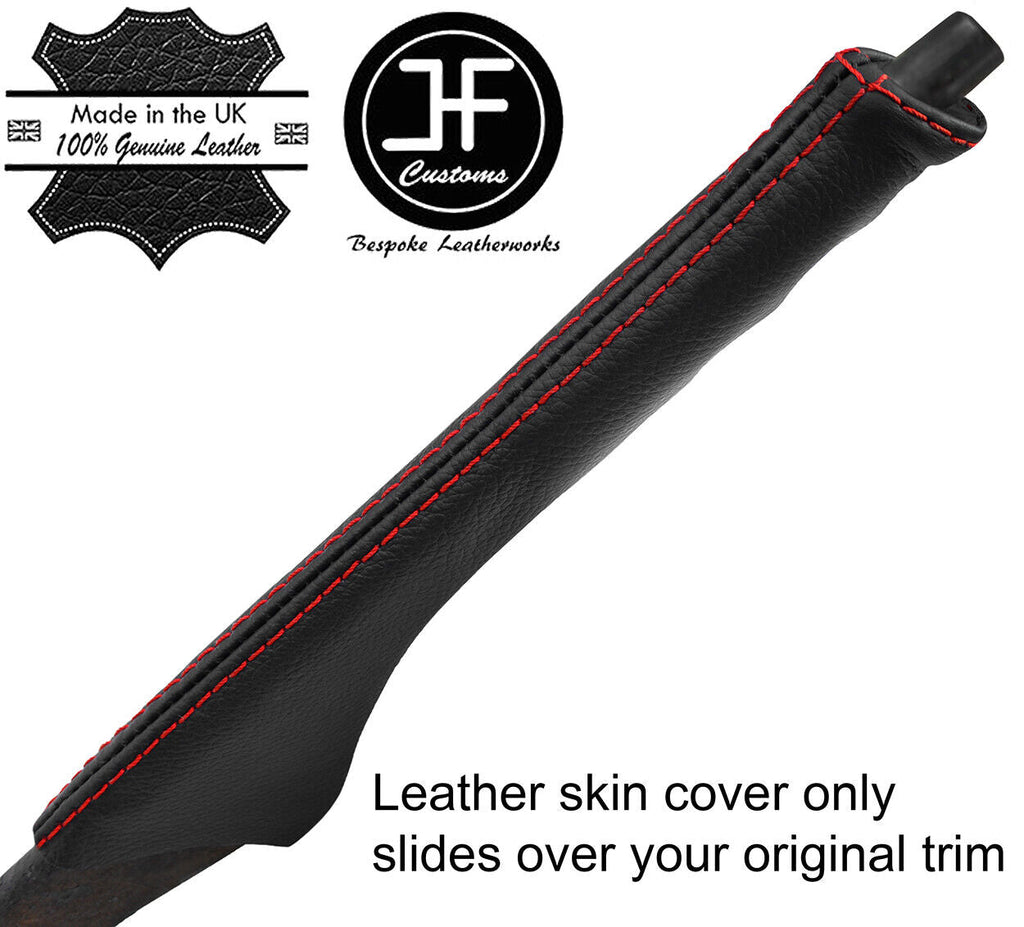 RED  STITCH REAL LEATHER SLIM HANDBRAKE GAITER FITS PORSCHE 914-6 914 STYLE 1