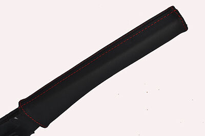 red stitching FITS PEUGEOT 307 00-08 HANDBRAKE HANDLE COVER ONLY CUSTOM NEW