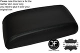 BLACK STITCH ARMREST LID LEATHER COVER FITS LAND ROVER DISCOVERY TD5 300 TDI