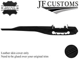 BLACK STITCH ITALIAN LEATHER DASHBOARD TRIM COVER FOR FORD FOCUS MK4 18-20