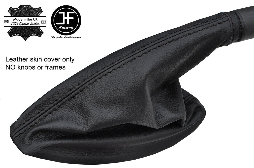 BLACK STITCH TOP GRAIN LEATHER HANDBRAKE GAITER FITS RENAULT LAGUNA 2001-2007