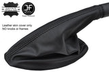 BLACK STITCH TOP GRAIN LEATHER HANDBRAKE GAITER FITS RENAULT LAGUNA 2001-2007