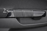 white sttiching FITS VAUXHALL OPEL CORSA D 2X DOOR HANDLE COVERS  2006-2011