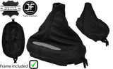 BLACK STITCH LEATHER AUTOMATIC GEAR + PLASTIC FRAME FOR CORVETTE C5 1997-2004