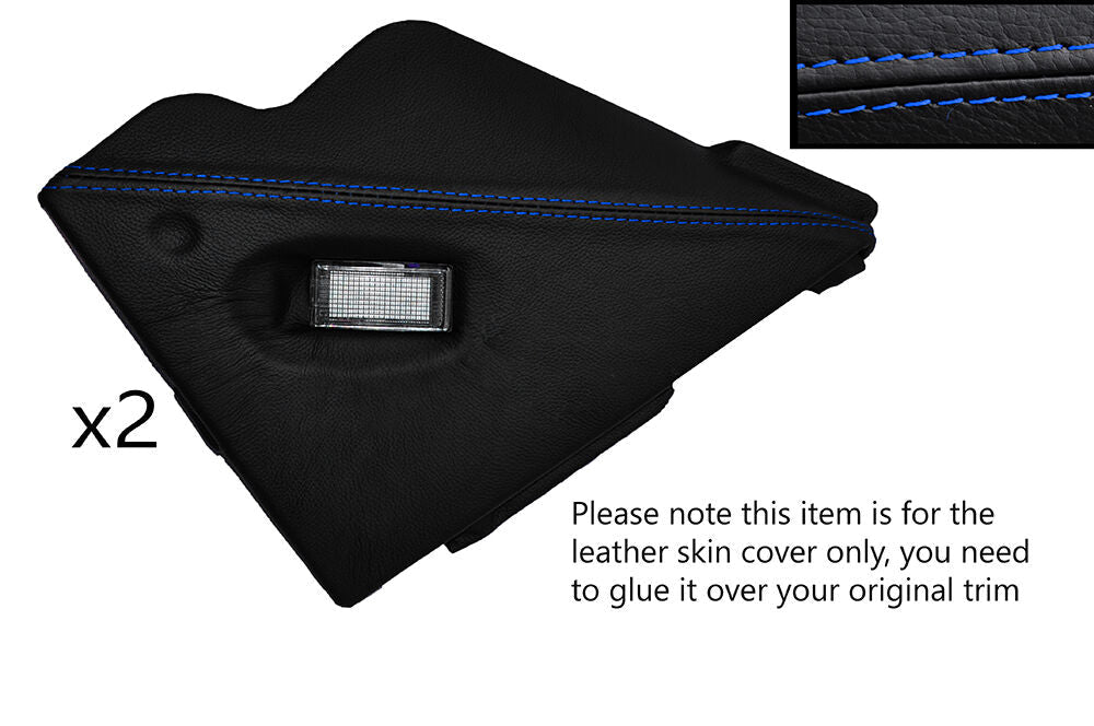 BLUE STITCH CENTRE CONSOLE SIDE PANEL SKIN COVERS FITS MG MGF MGTF 95-05