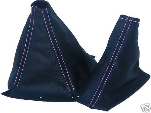 FITS NISSAN SKYLINE R33 PINK STITCH GEAR HANDBRAKE GAITER CUSTOM NEW MADE IN UK