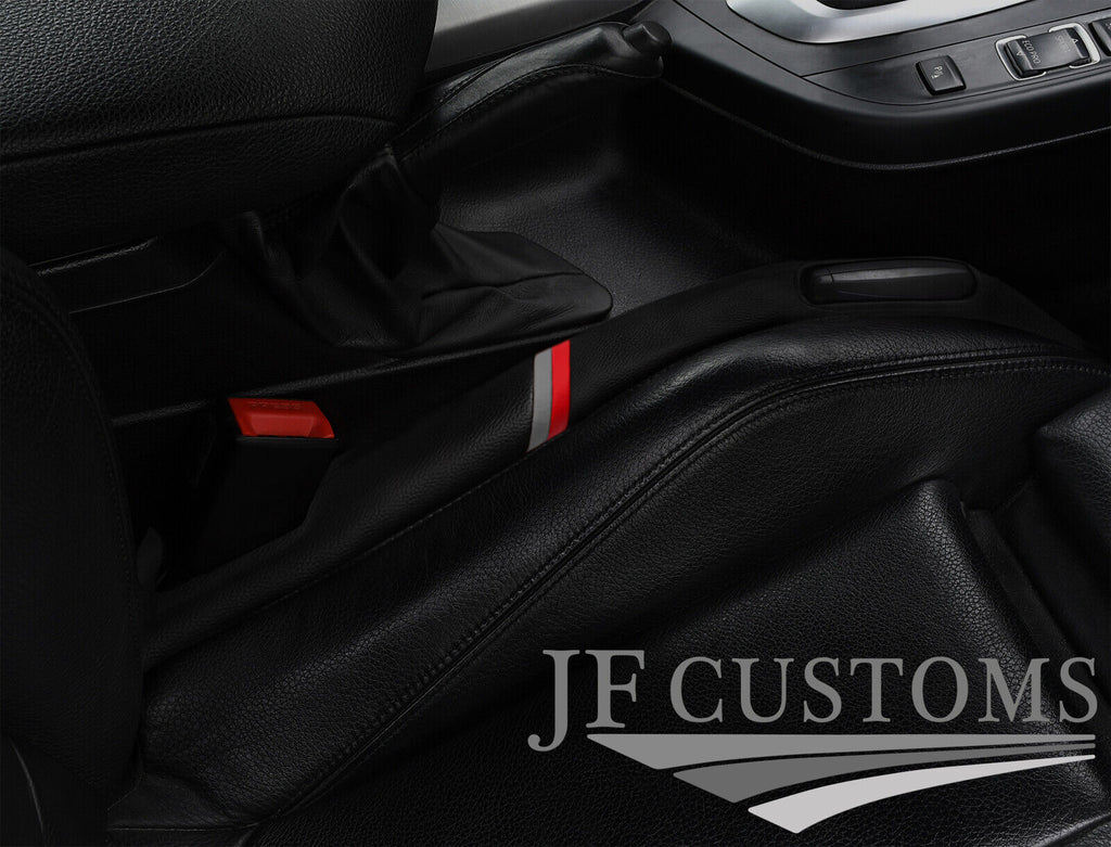 SPORT STRIPE LEATHER 2X CAR KEY HOLDER PROTECTOR FITS AUDI A4 B8 2008-2015
