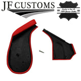 RED LEATHER HANDBRAKE TRIM COVER + FRAME FITS MAZDA MIATA MX5 MK1 MK2 90-05