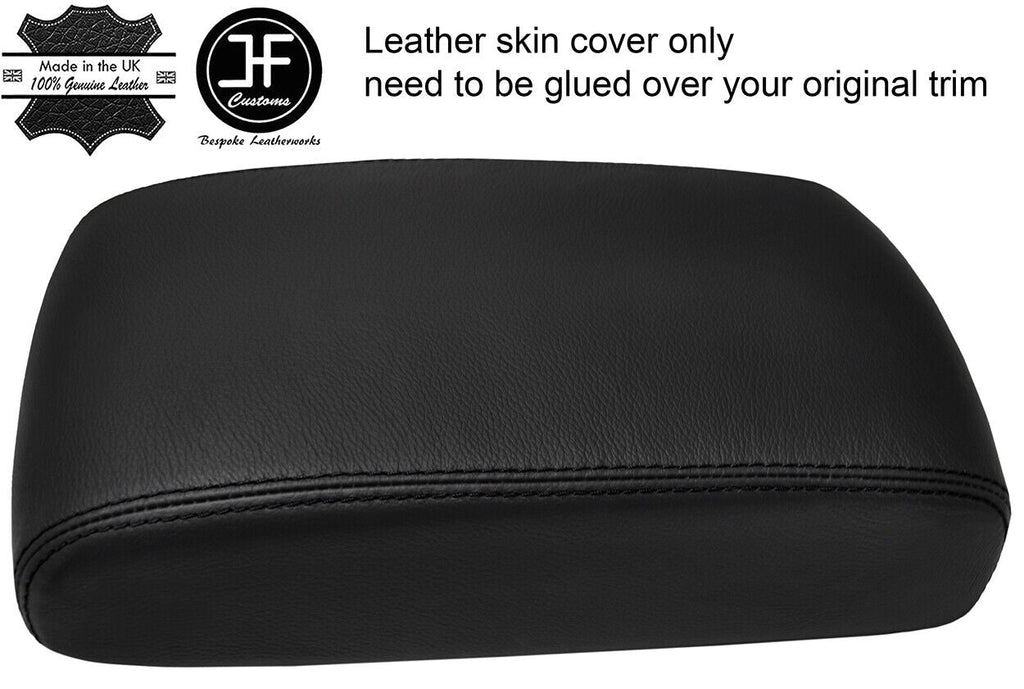 BLACK STITCHING ARMREST REAL LEATHER COVER FOR SUBARU TRIBECA B9 2008-2014